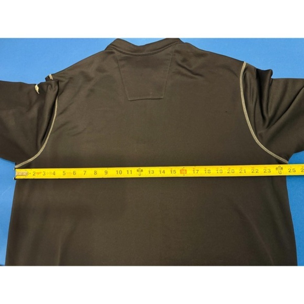 Adidas Golf XL Black Quarter Zip Pullover Long Sleeve Shirt Men's Athletic Top - Picture 6 of 7